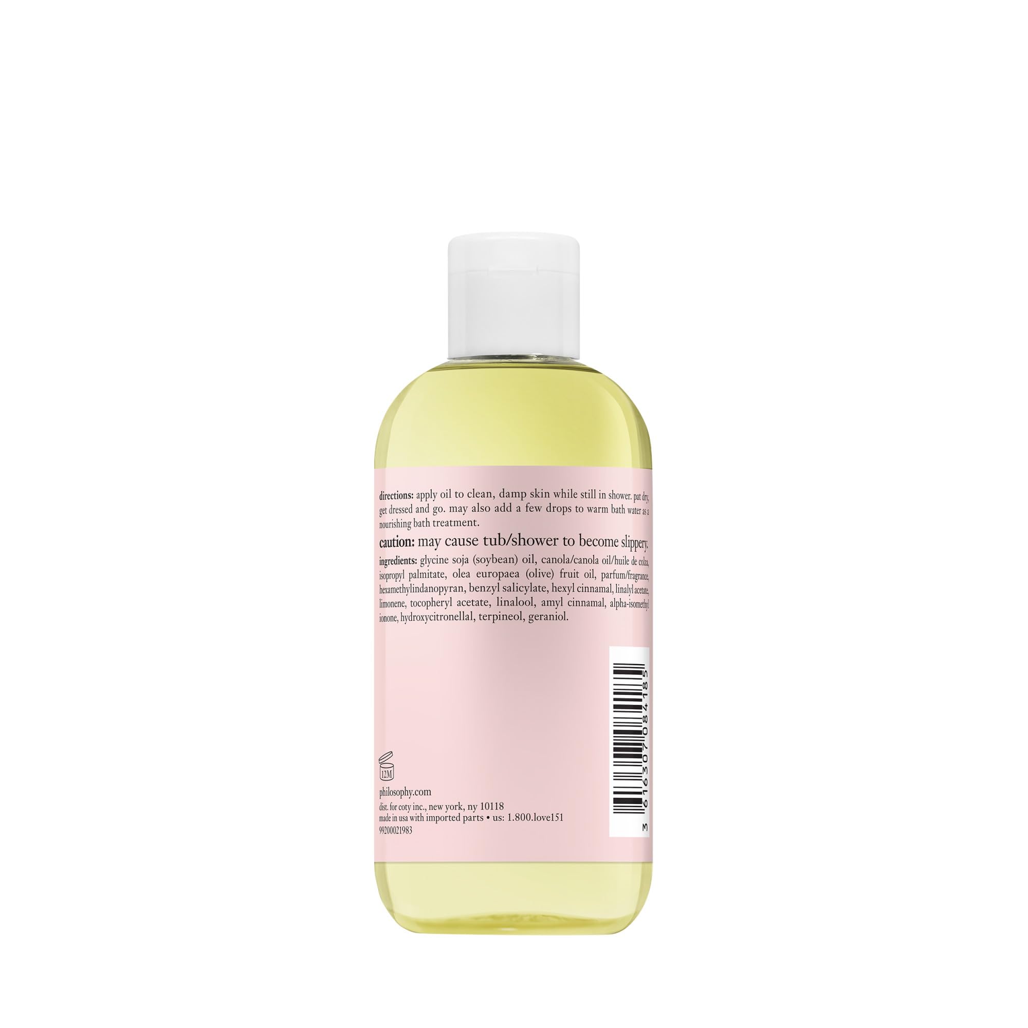 philosophy amazing grace nourishing in-shower oil – with skin-loving oils – skin hydration that lasts all day
