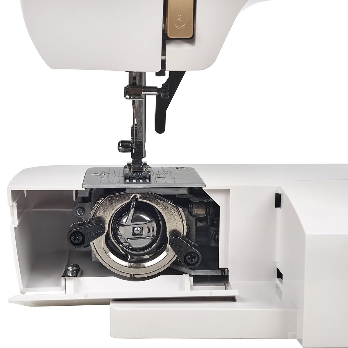 ROLD Gold kompakte elektromechanische Nähmaschine für Einsteiger mit 15 Programmen, starkem Motor und LED-Beleuchtung