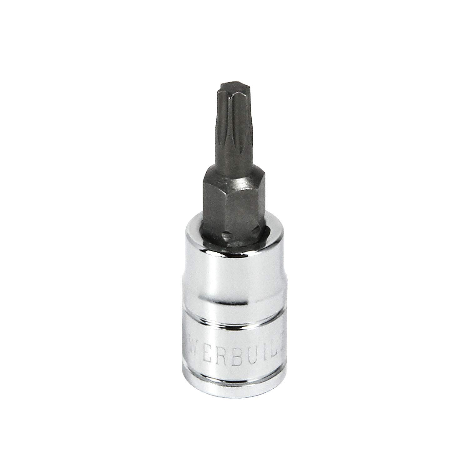 Powerbuilt T-20 Star Bit Socket, 3/8 Inch Drive, Torx, High Visibility Size Marking - 648513