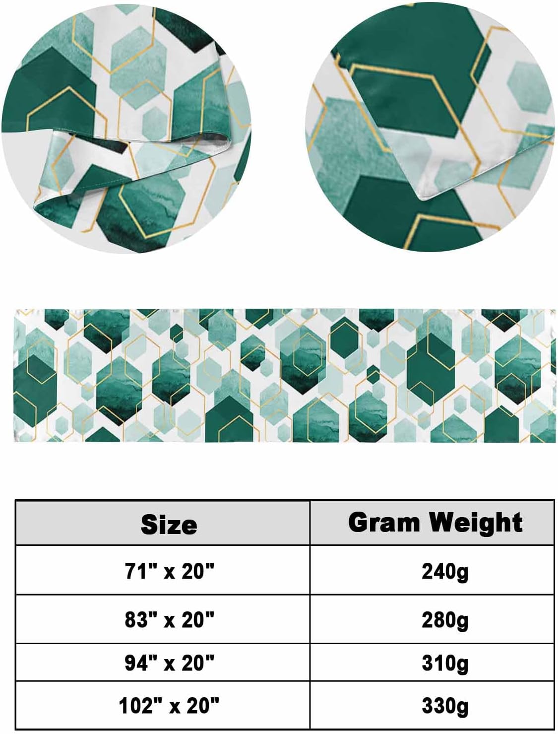 Modern Turquoise Geometric Pattern Bed Runners for Bedroom Hotel,Decorative Bedding Scarf Abstract Diamond Texture Bed End Blanket Bedding Runner Scarves for Queen Size Bed,94x20in