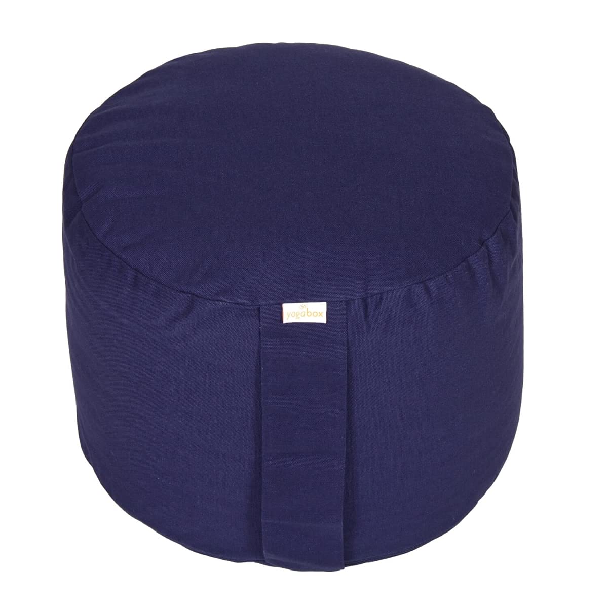 Yogabox Hochwertiges Meditationskissen Rondo Big - Yogakissen extra hoch Bezug und Innenkissen 100% Baumwolle Ø ca. 34 cm