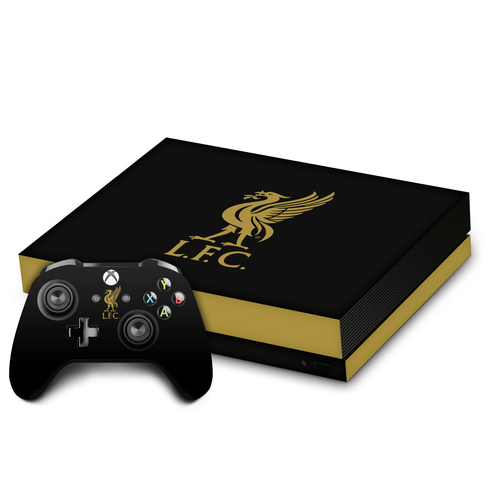 Head Case Designs Officially Licensed Liverpool Football Club Liver Bird Gold On Black Art Vinyl Sticker Gaming Skin Decal...
