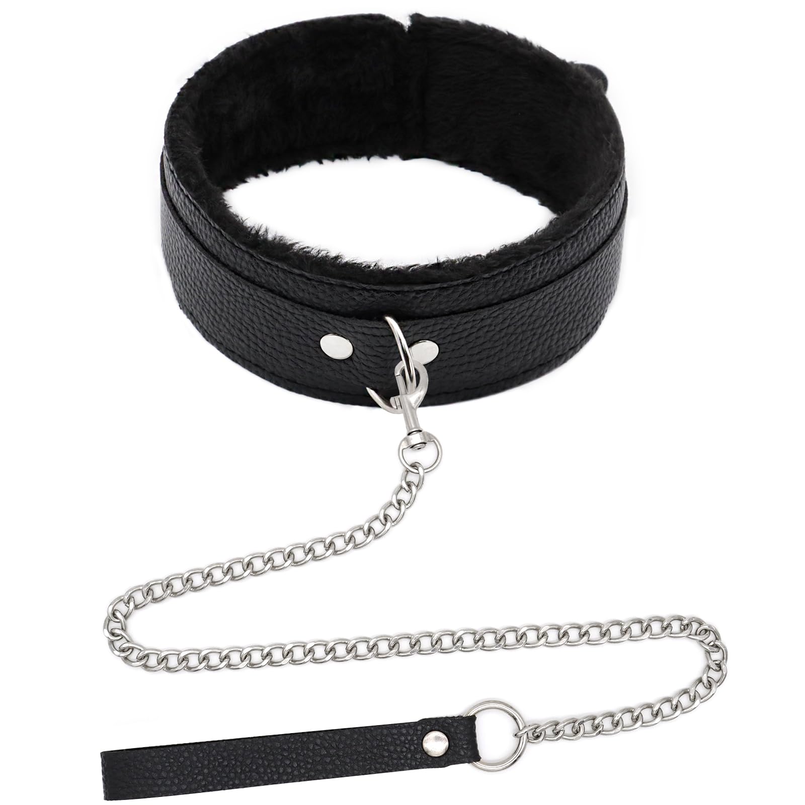 Choker Necklace for Women, Necklaces Leather Chokers Collar and Leash Goth Jewelry for Woman, Punk Gothic Black Choker Body Chain Jewelry Gothic Fashion Rave Accessories for Halloween Sexy Cosplay