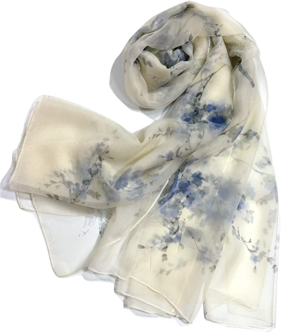 Shanlin Super Large Silk Feel Floral Scarves for Women in Gift Box - Image 6