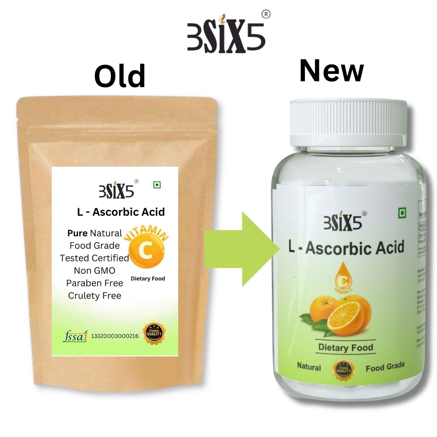 3SIX5 Vitamin C Powder (L-Ascorbic Acid) 100% Edible Food Grade | Immunity Booster, Skin Glow & Collagen Support | Antioxidant Supplement | No Additives (200gm) — Amazon image 9