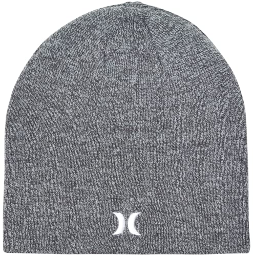 Image of Hurley Mens Beanie Icon Staples Lightweight Winter Hat | Lightweight Classic Loose Knit Fabric Delivers All-Day Warmth and Comfort for Casual Wear, Skiing or Snowboarding