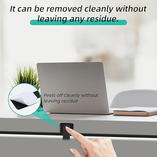 Miniatura 3 de 100 bridas de gancho y bucle, organizador de cables para electrodomésticos, organizador de cables adhesivos para cocina, oficina, hogar, organiza