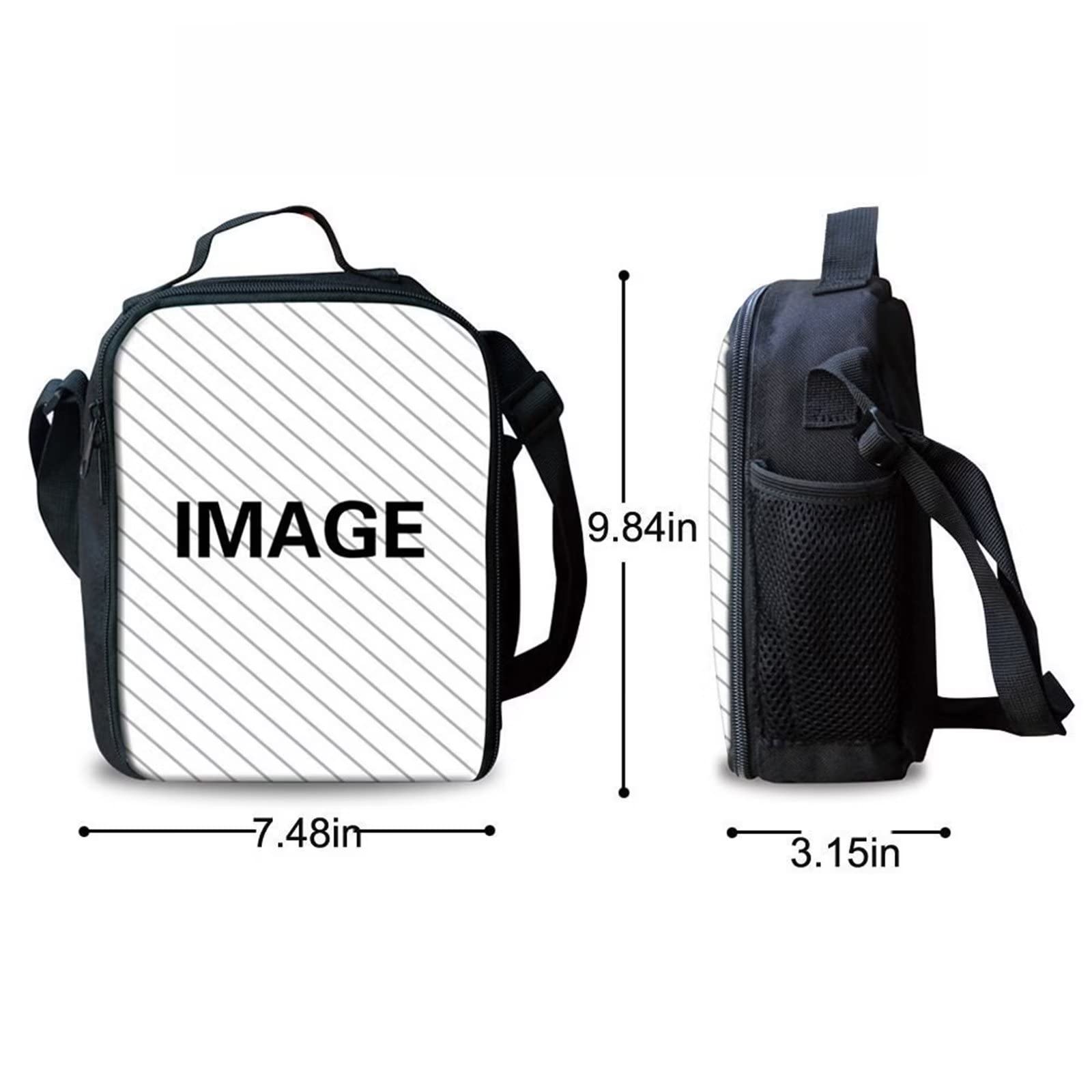 Dolyues Juego de bolsas escolares para niñas y niños, bolsa de libros de escuela primaria con bolsa de almuerzo y estuche para lápices, 3 piezas, dragón, Mochila infantil