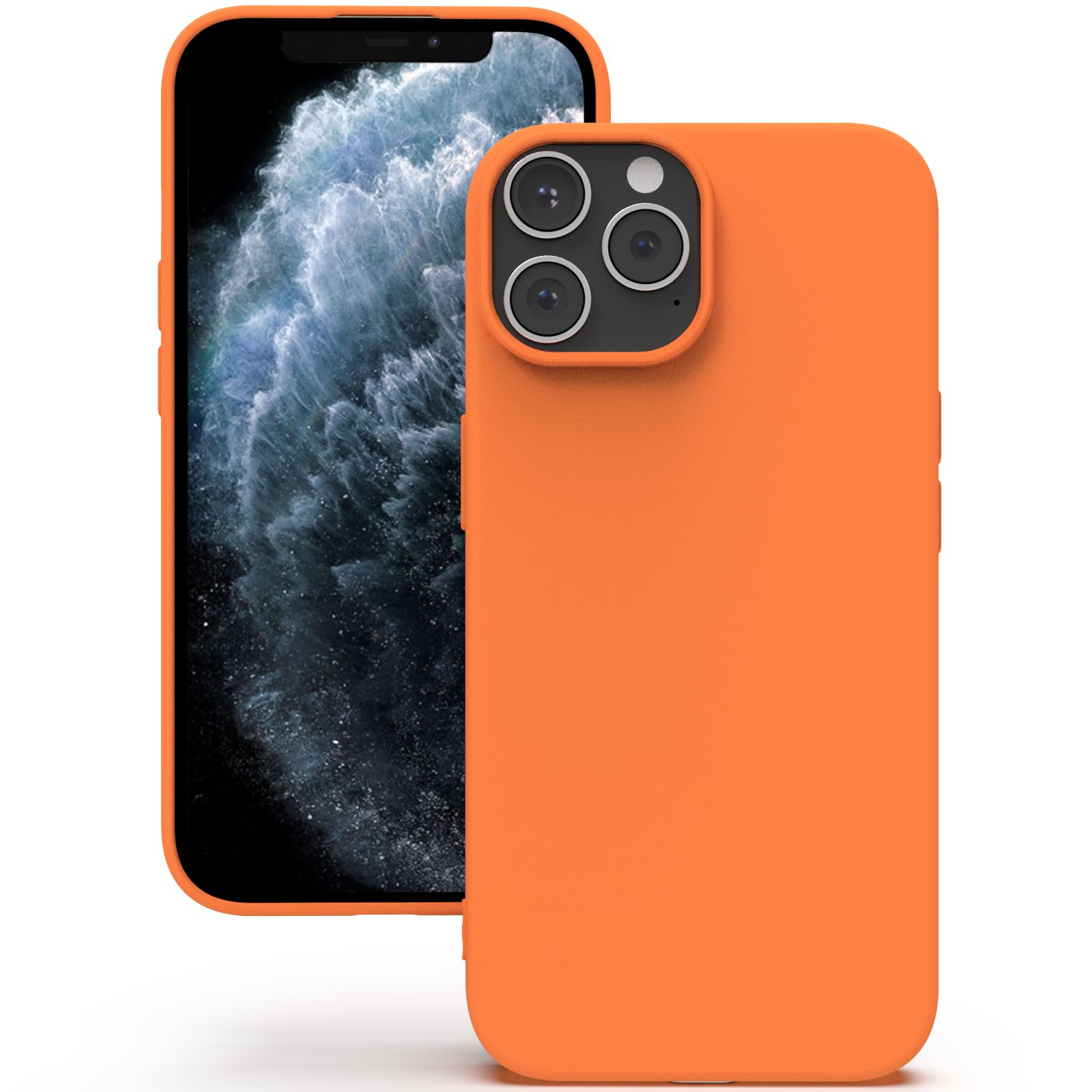 YATWIN Silicone Back Case for iPhone 11 Pro, Soft-Touch Phone Back Cover for Apple iPhone 11 Pro - Orange