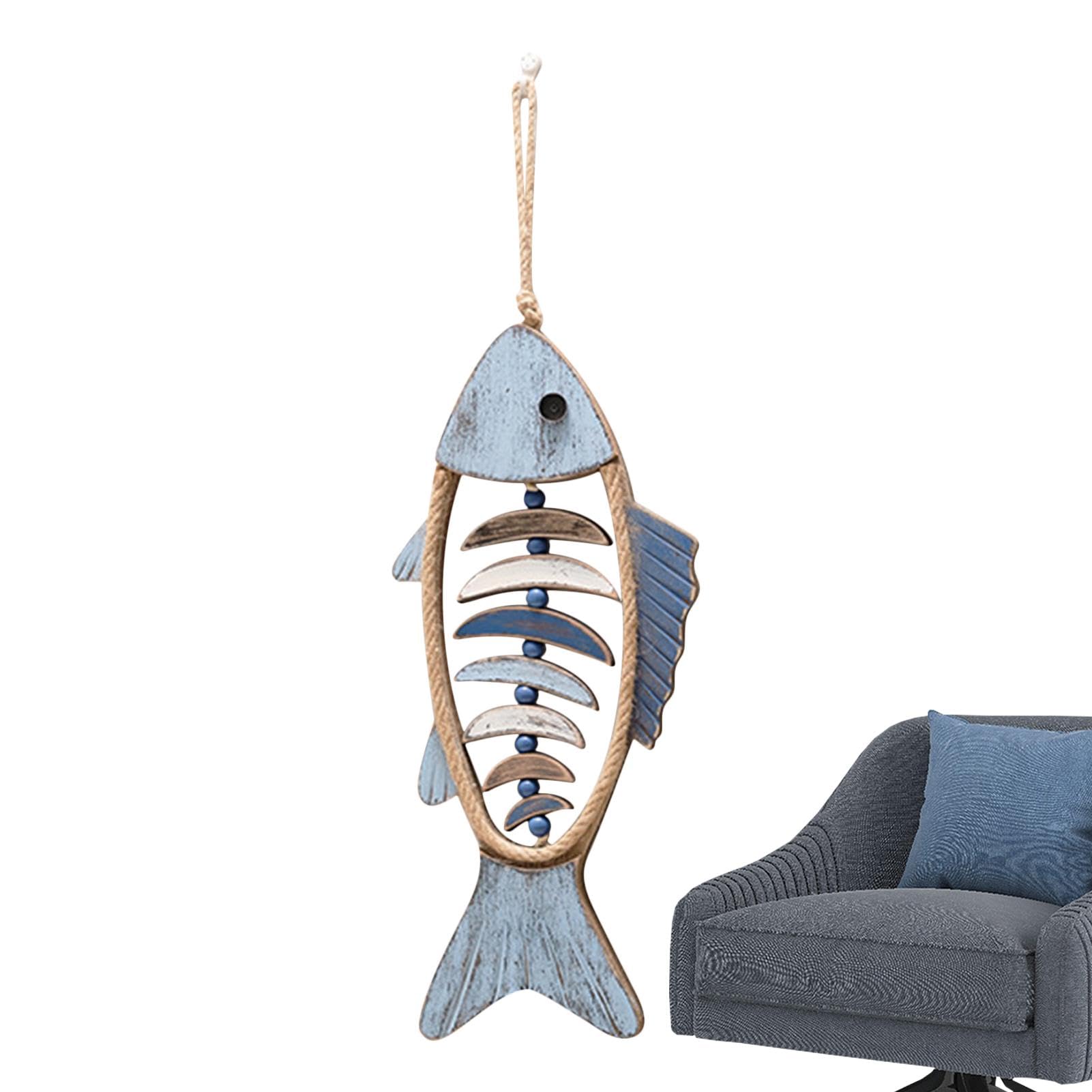 Amazon.co.jp: 魚の彫刻ウォールアート - 木魚 海のテーマ ビンテージ