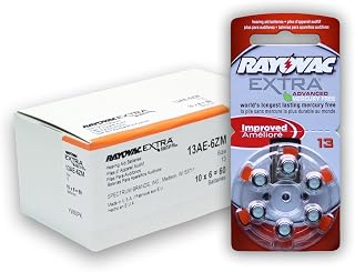 Rayovac Extra Mercury Free Hearing Aid Batteries Size: 13 (60 Batteries)