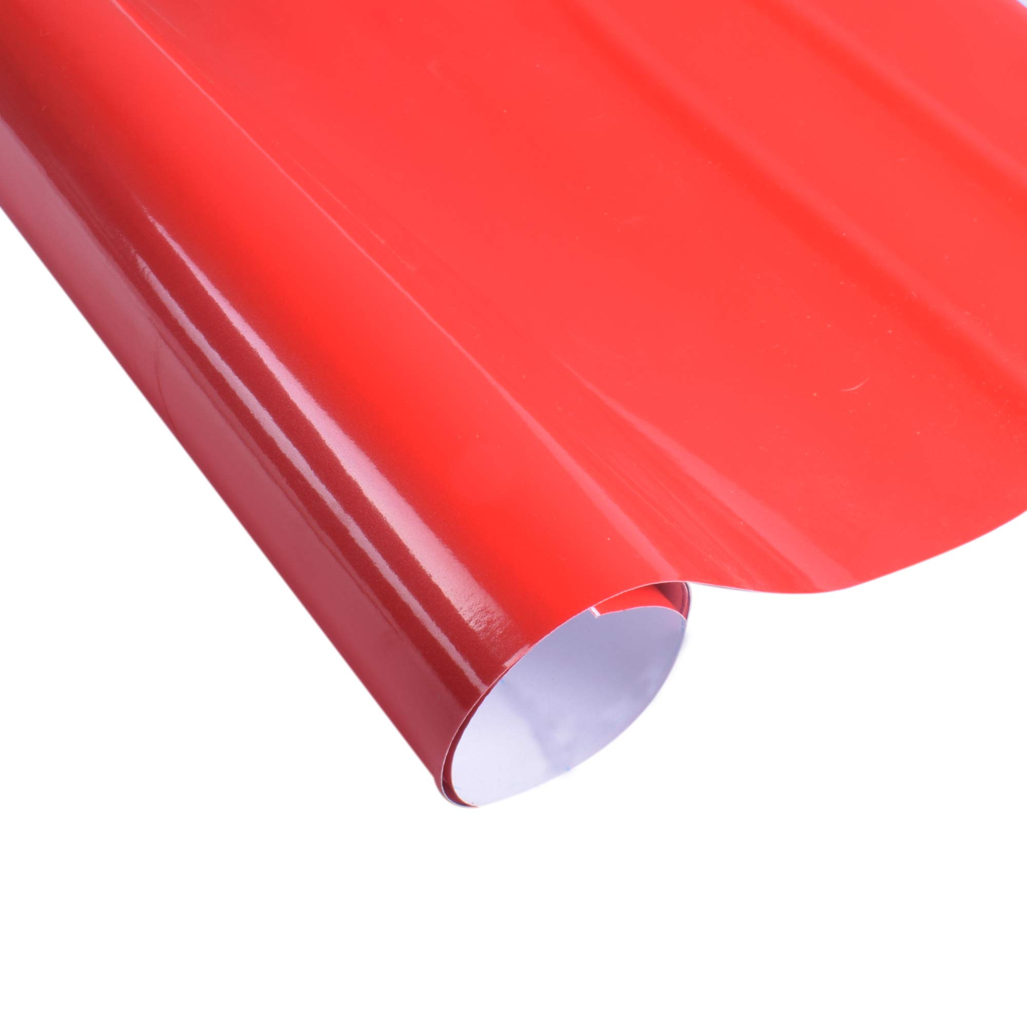 AGOG 3D Red Gloss Fibre Textured car wrap Sheet Vinyl roll Film Sticker Decal Decorative Stickers Auto Glitter Sticker Wall Paper Kitchen Cabinet Waterproof Wall Stickers