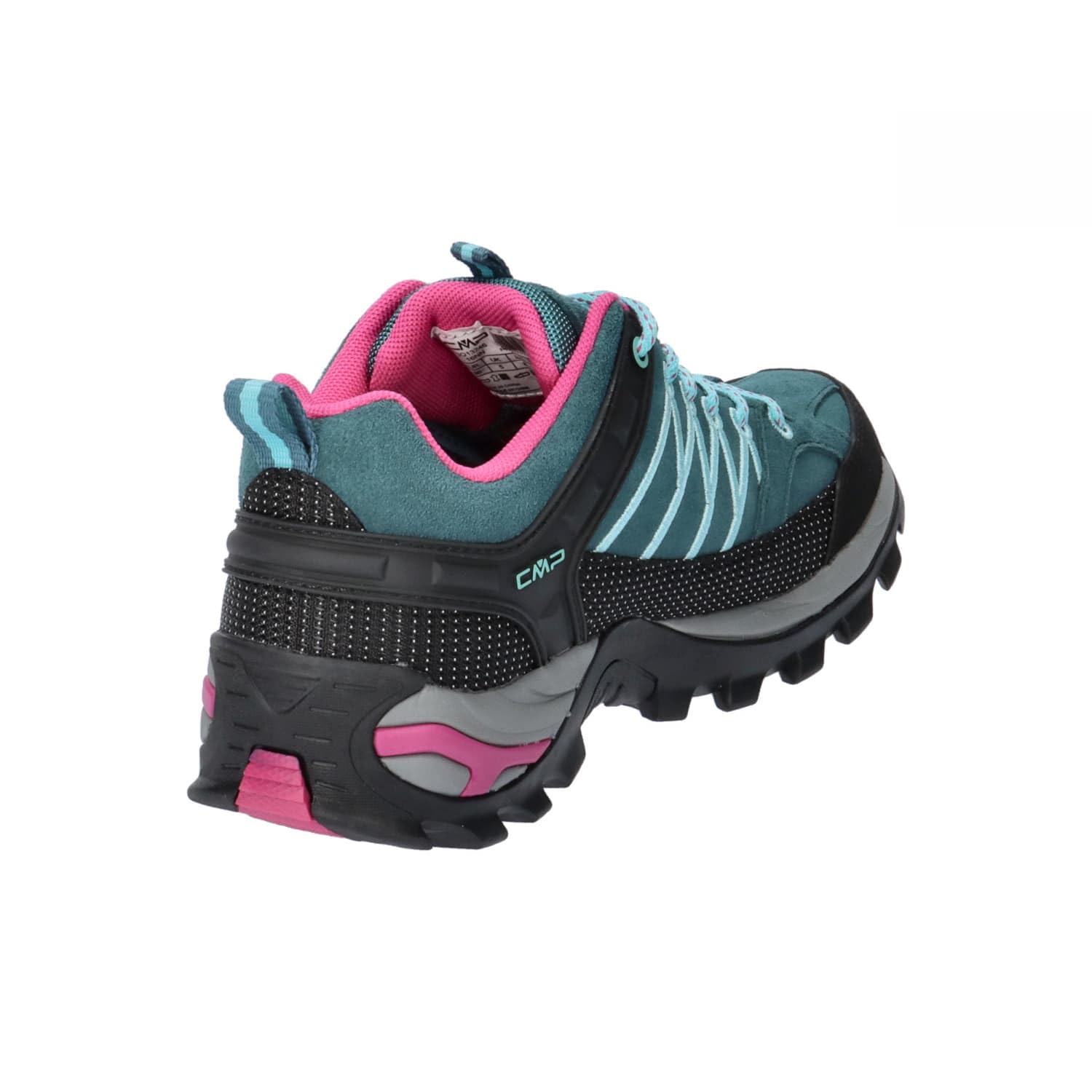 CMP Rigel Low Wmn Trekking Shoes Wp Damen Wanderschuhe, Dunkelblau Hellblau Deep Lake Acqua, 42 EU