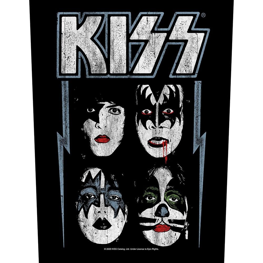 ★希少★kissmark★キスマーク★スタンドバック★黒★ Amazon.com: Kiss Back Patch Faces Band Logo Official Black : Arts