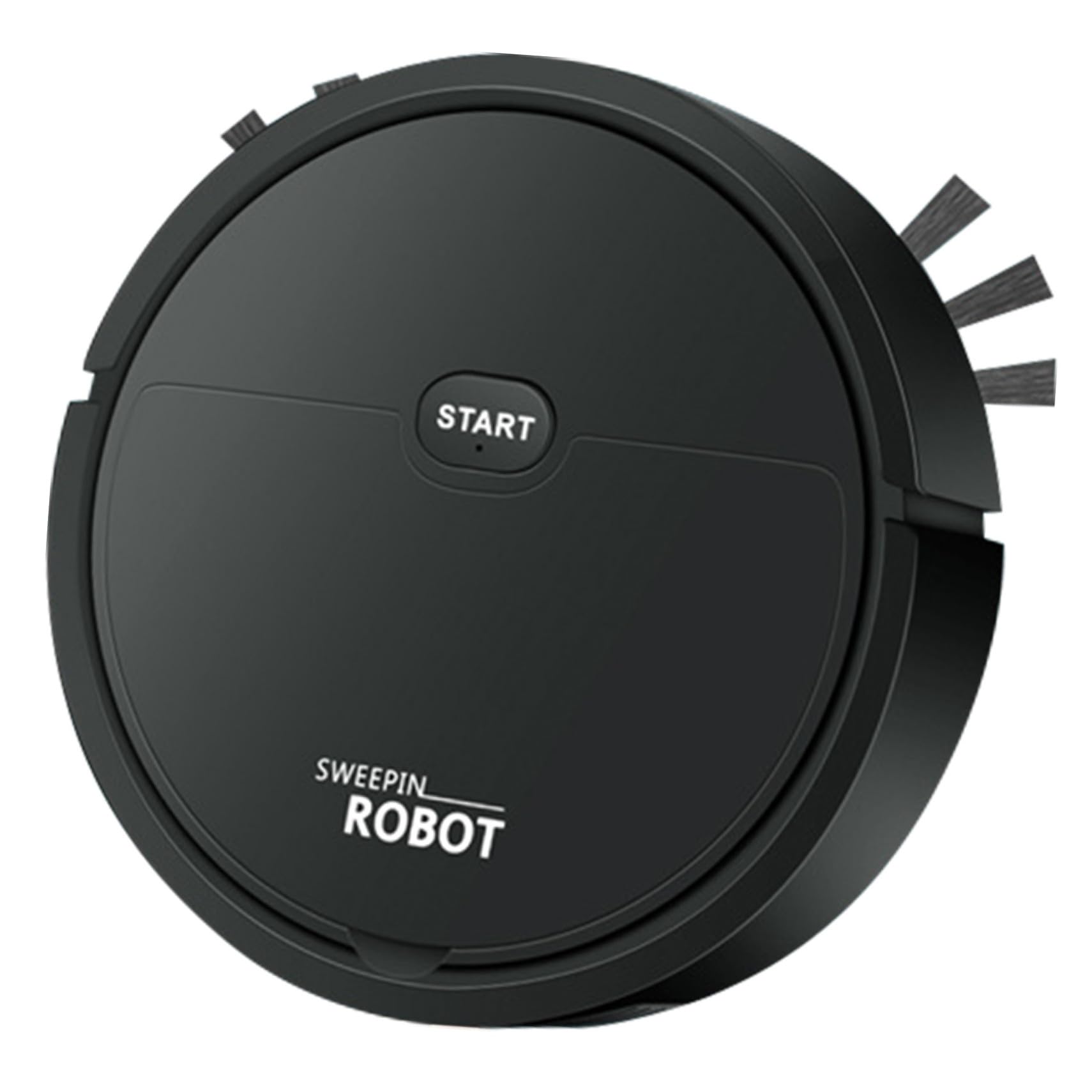 PACKOVE Plástico Robot Aspirador Automático para Limpieza 1200mah Negro