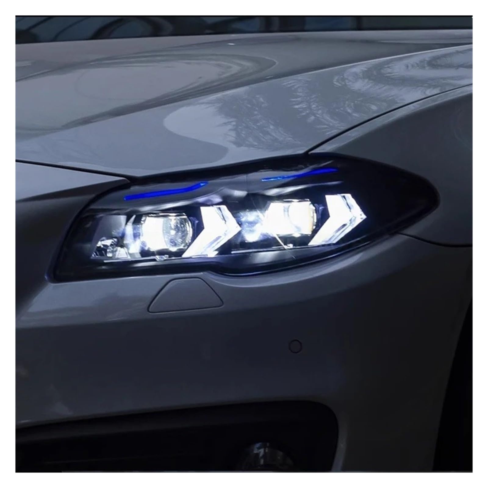 Adatto per BMW Serie 5 F10 F18 2010-2017 Gruppo fari Anteriori Luci diurne Conversione lampade proiettore bio-ottiche (B)