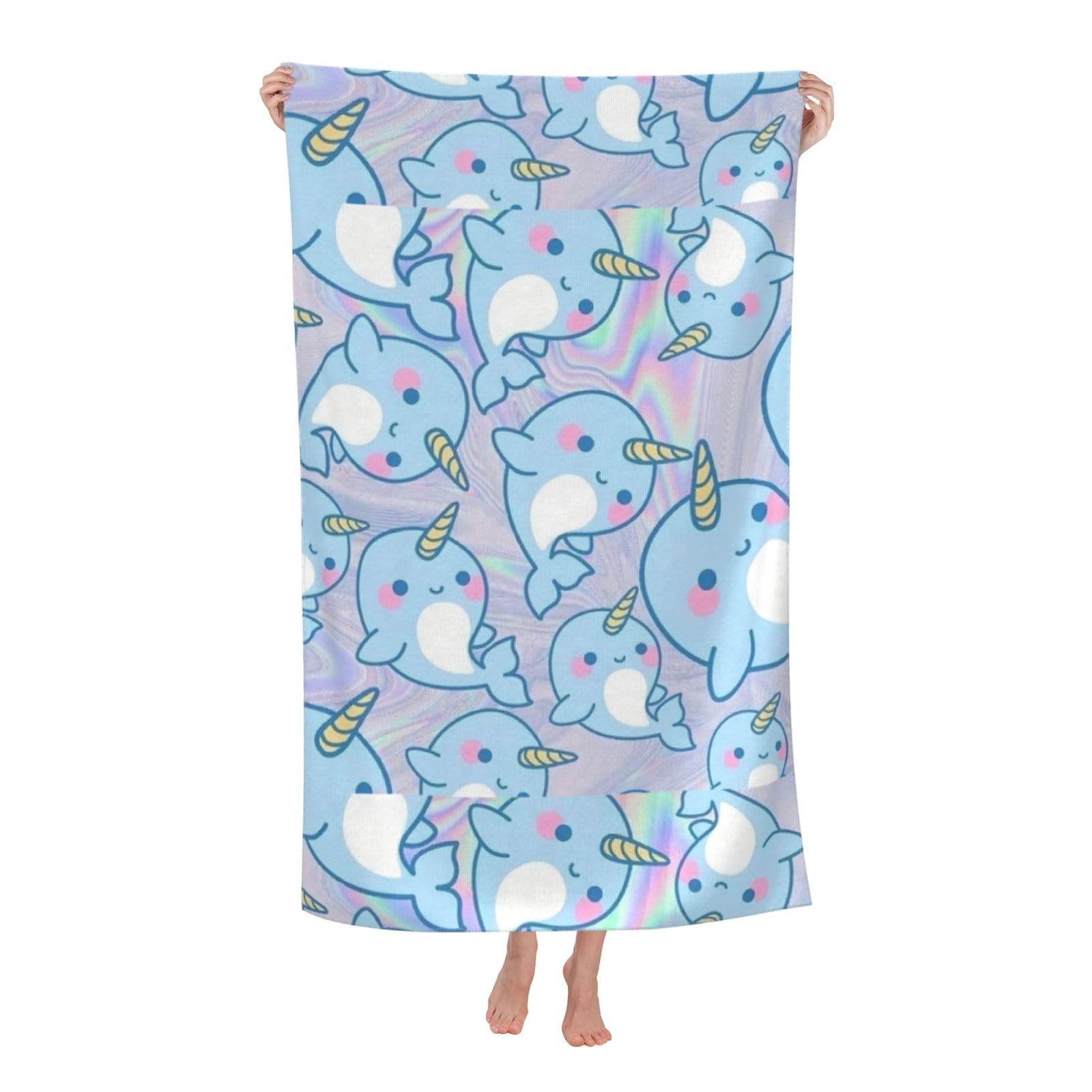 Cbaaghh Cute Fish Print Adult Beach Towels,Beach & Pool Towel,Beach Towels,Towels For Camping