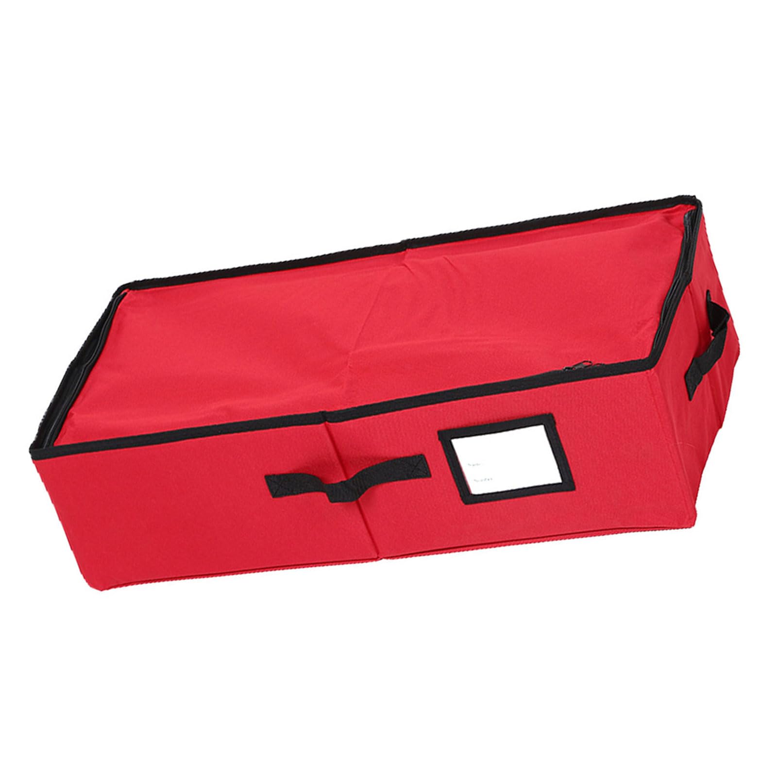 Msioytog 3 64 Compartment Portable Storage Box Foldable Design for Holiday Lights & Ornaments Foldable Christmas Ornament Storage Box