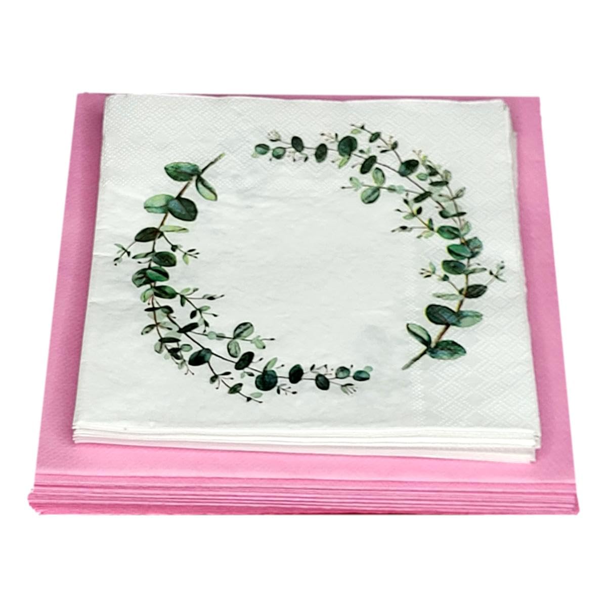 Tischdeko Kommunion Konfirmation Set für 20 Personen Rosa Pink Fisch Vasen Tischband