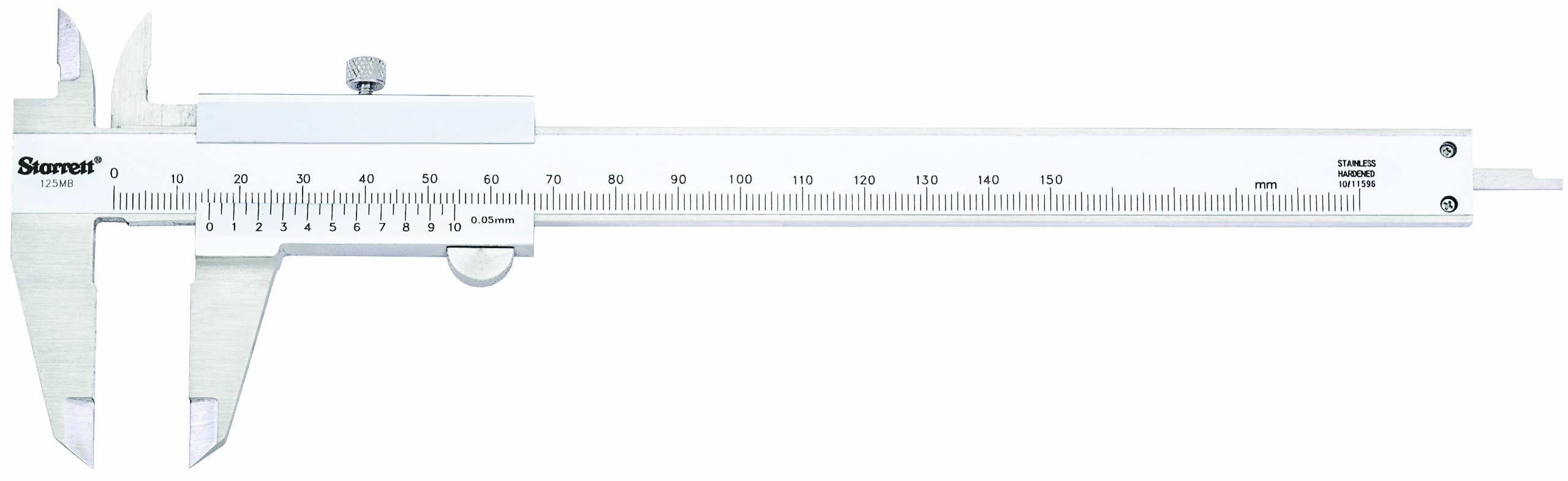 Starrett 125MEB-6/150 Calibre Pie de Rey con Nonio Serie 125, 150 mm - 6”