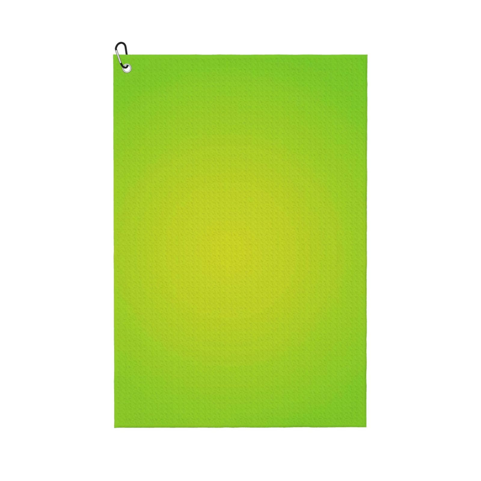 Hnnkloy Lime Green, 16x24 in Portable Waffle Golf Towels with Carabiner Clip for Golf Bag