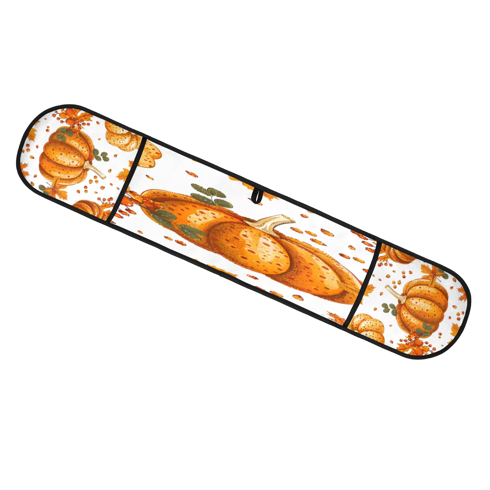 Pumpkin Berry Maple Double Mitt Oven Glove Heat Resistant Microwave Glove Extra Long Potholder Kitchen Oven Mittsfor Cooking Baking and Serving