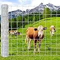 Farm Fence, 4ft x 164ft Galvanized Wire Fencing with Heavy Zinc Coating, Woven Hog Wire Fence for Cattle, Deer, Sheep, Goat, Livestock & Animals Protection, Fencing for Yard, Cattle Panel