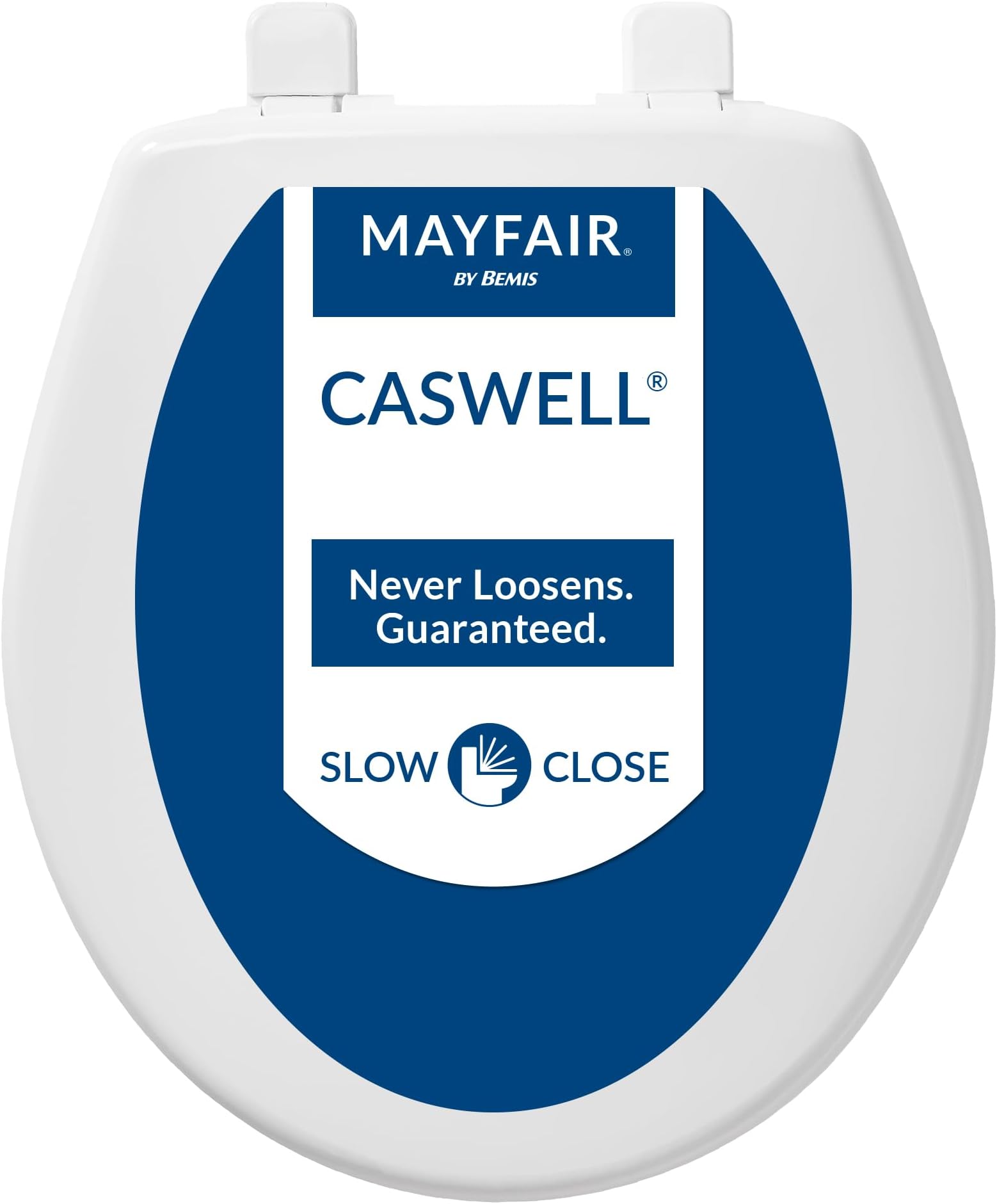 Mayfair 880SLOW 000 Caswell Toilet Seat Will Slowly Close and Never