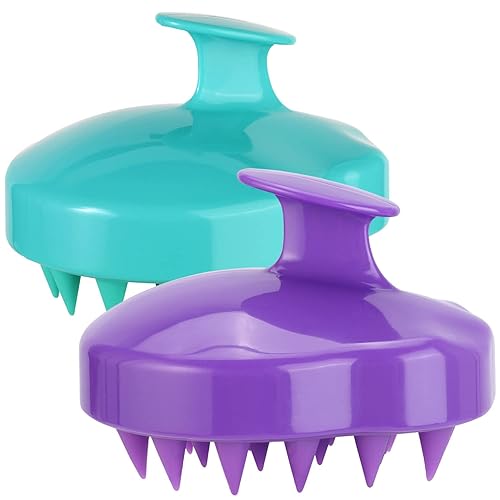Cepillo de champú para el cabello, masajeador de cuero cabelludo, limpiador de cuero cabelludo, herramienta de lavado de cabello para todo tipo de