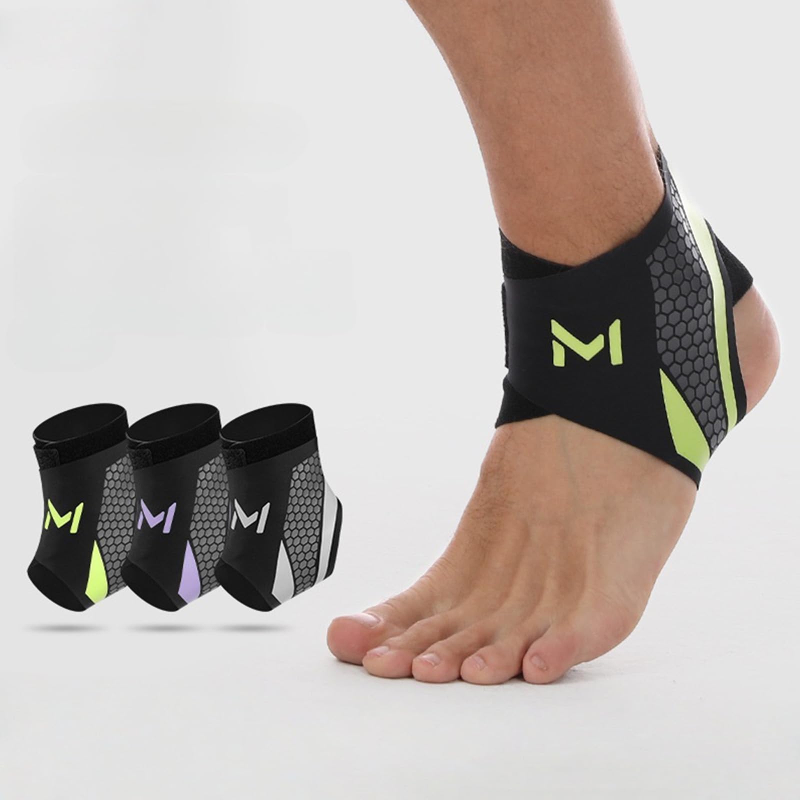 Stabilisierende Knöchelbandage für Sportverletzungen, atmungsaktives Nylon-Design, athletische Knöchelbandage