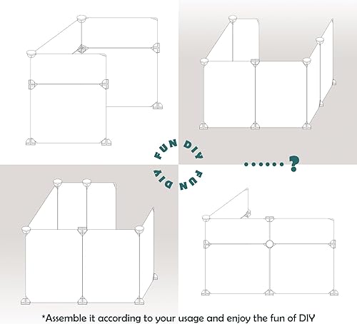 Miniatura 10 de MEEXPAWS Caja de arena para gatos pequeña, protector contra salpicaduras de 20.5 pulgadas de largo x 14 pulgadas de ancho x 18 pulgadas de alto, con