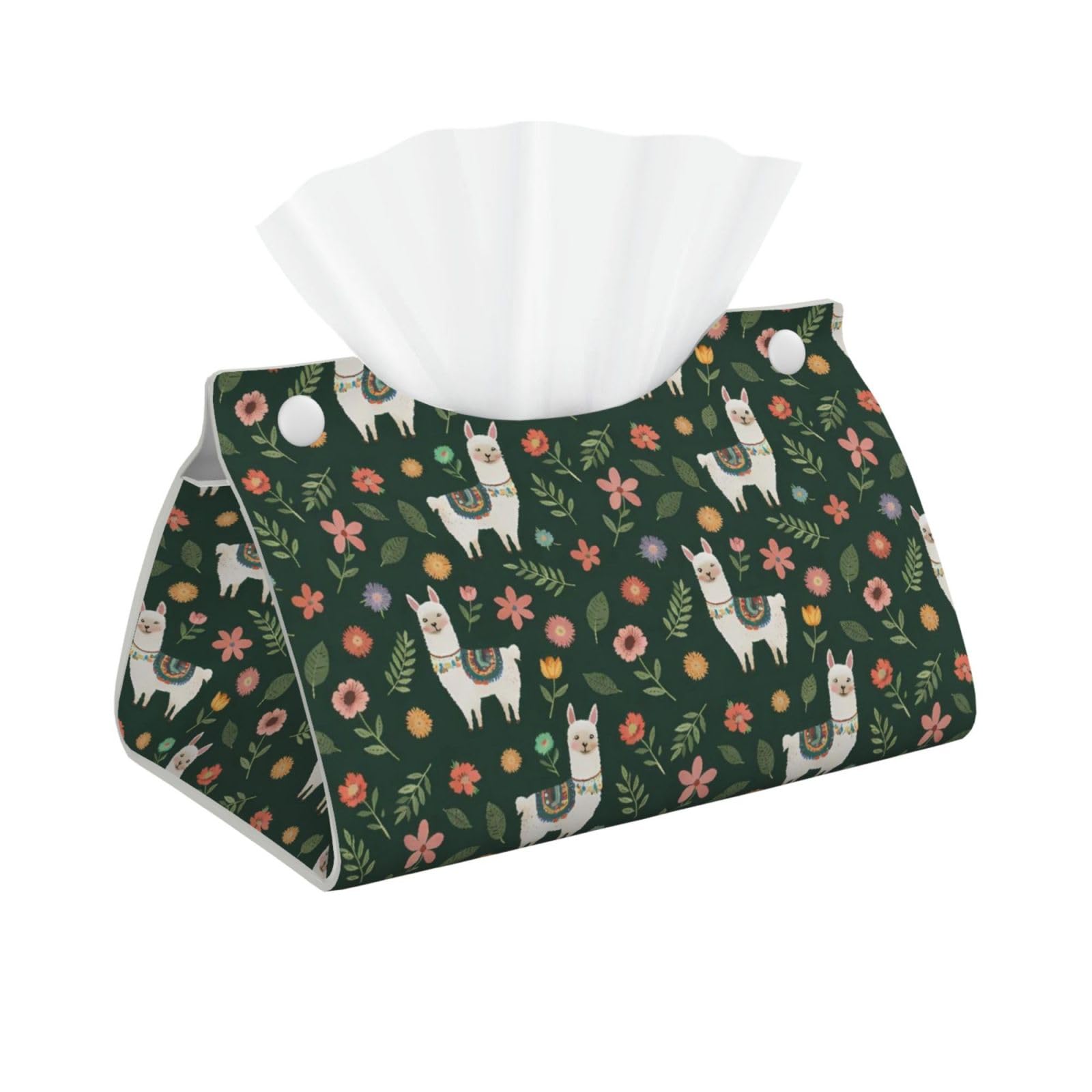 Boho Bohemia Llama Long Tissue Box Cover Holder Home Decor Aesthetic 7.87'' x 5.12'' x 0.98''