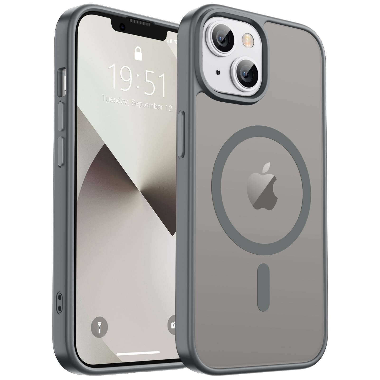 Newfuture Designed for iPhone 13 Case & iPhone 14 Case with Magnetic [13 FT Military