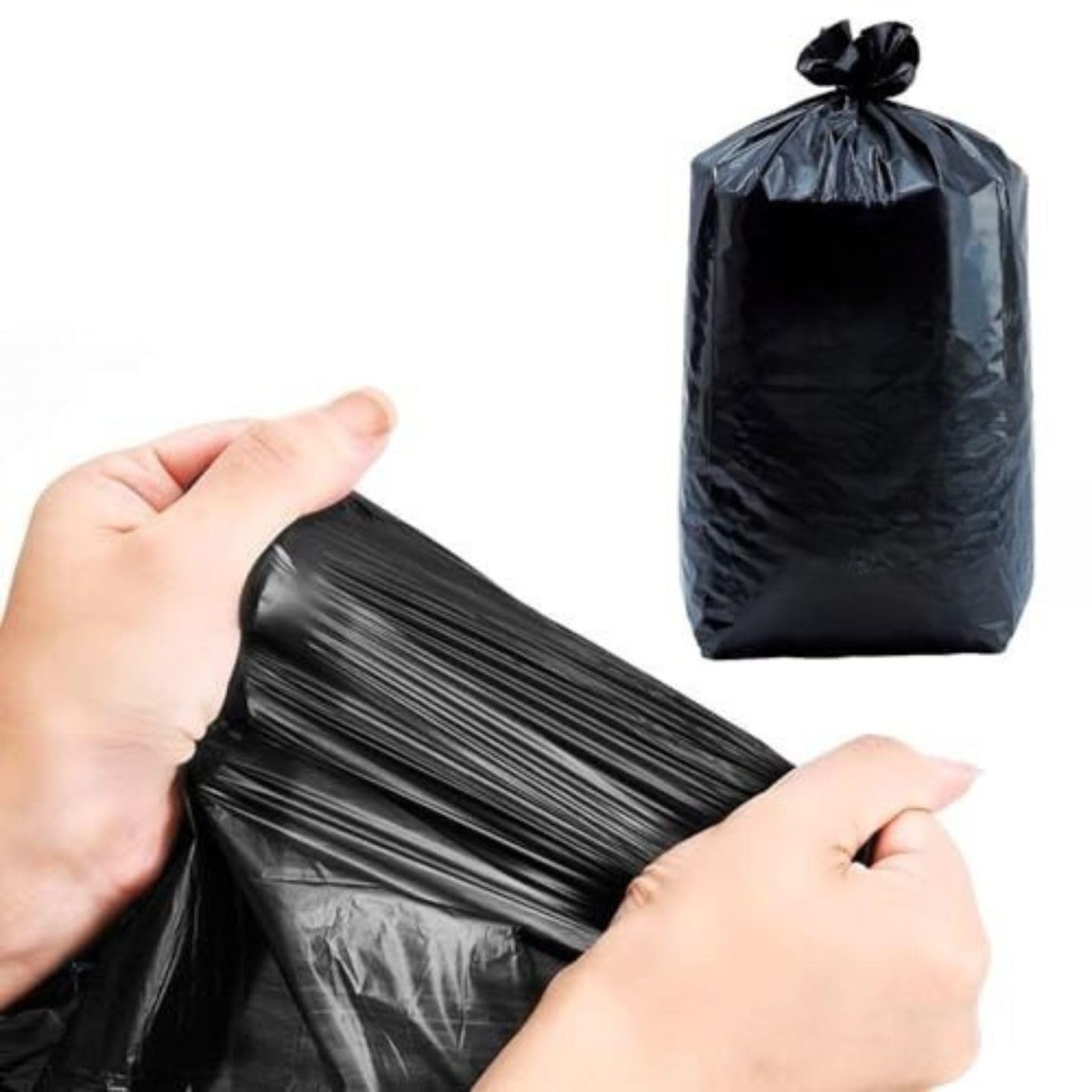 Bolsa de basura de 160 litros (cartón de 100 bolsas) | Reforzado - Muy resitante (40µ) | Todos los residuos y basura | Negro opaco - Resistente al agua - Opaco - Anti cortes |
