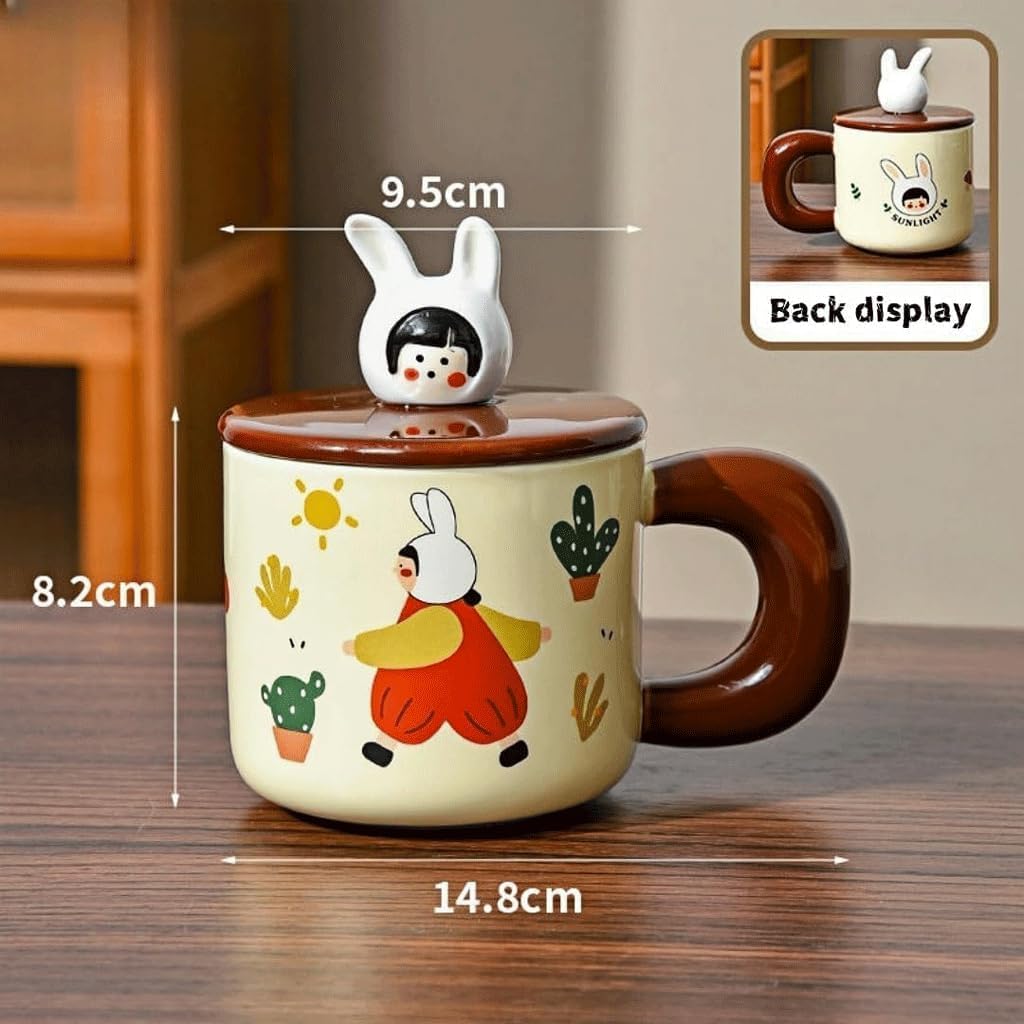 Tasse en céramique avec couvercle