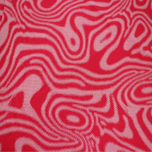 60" Wide Printed 4-Way Stretch Venezia Polyester Spandex Fabric by The Yard for Apparel, Headbands, Decorations, Activewear, Maternity Wear, School & DIY Crafts