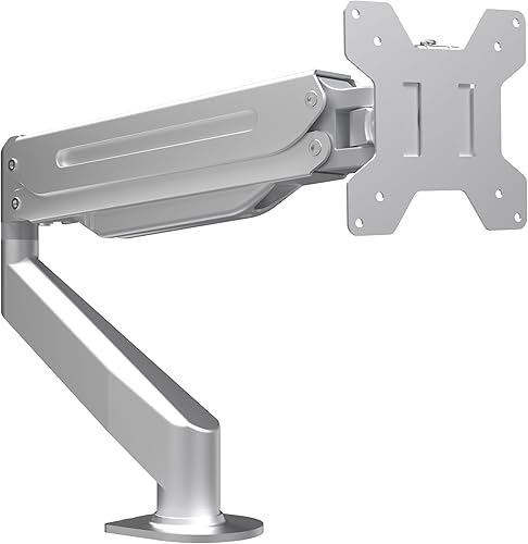 Suptek Soporte para monitor de resorte de gas, soporte de escritorio totalmente ajustable para monitores de 17, 20, 22, 23, 24, 26, 27 pulgadas,