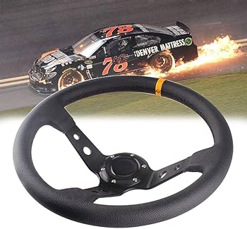 Amazon | No.1 Racing ディープコーンステアリング 35φ ハンドル