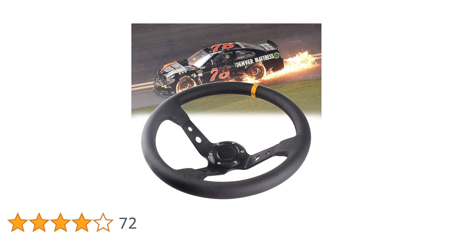 Amazon | No.1 Racing ディープコーンステアリング 35φ ハンドル