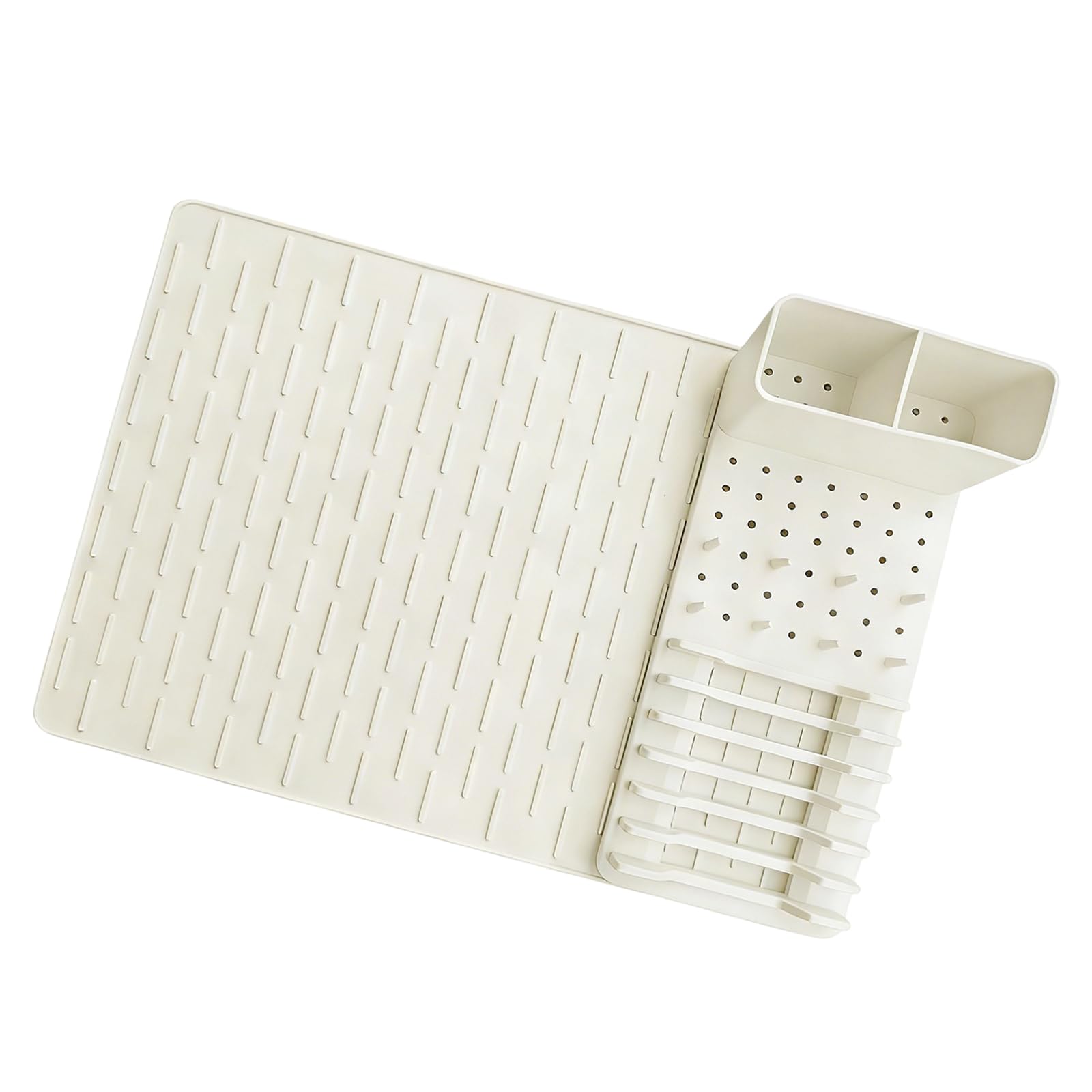 DSLKGWE Silicone Drainer Featuring Space Saving Design for Easy Storage and Quick Drying Versatile Silicone Utensil Dryer Rack