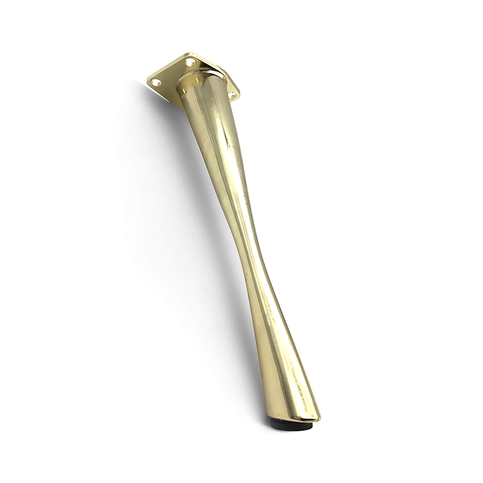 4 Pezzi Gamba per Mobili in Lega di Zinco, Piedi per Mobili per Divani e Poltrone, per Armadi,Sedia, Tavolino,Armadi TV, Comodino,DIY Mobili Tavolo in Gambe, con 16 Viti,d'oro,23cm/9.06in