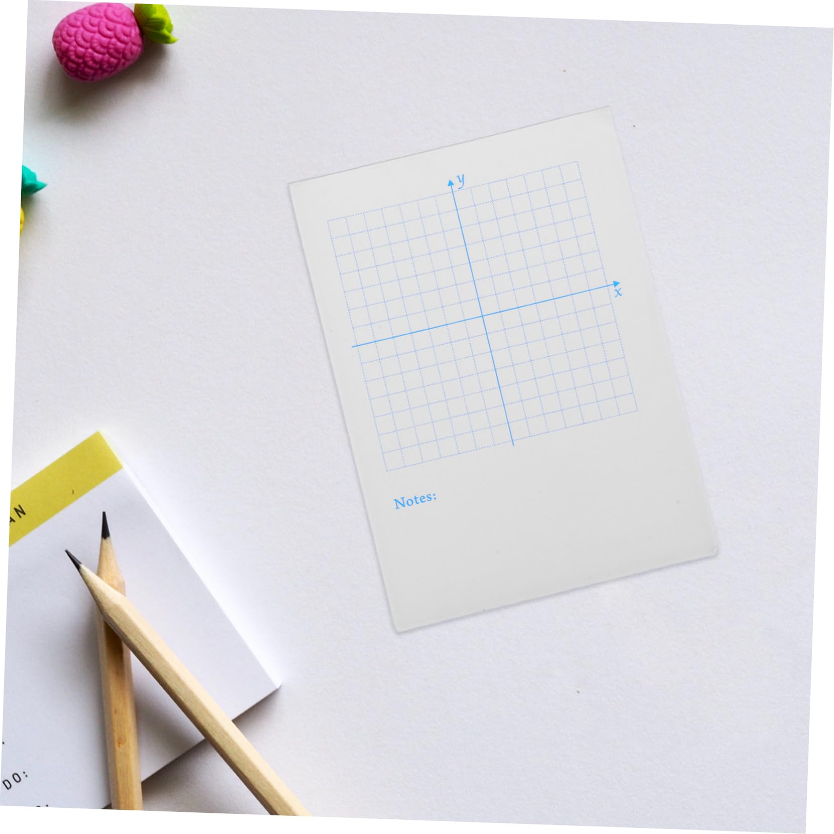 ARTIBETTER 4 Pezzi 2 fornitura di matematica carta grafica foglio da disegno di matematica accessorio di matematica carta con griglia matematica bianca