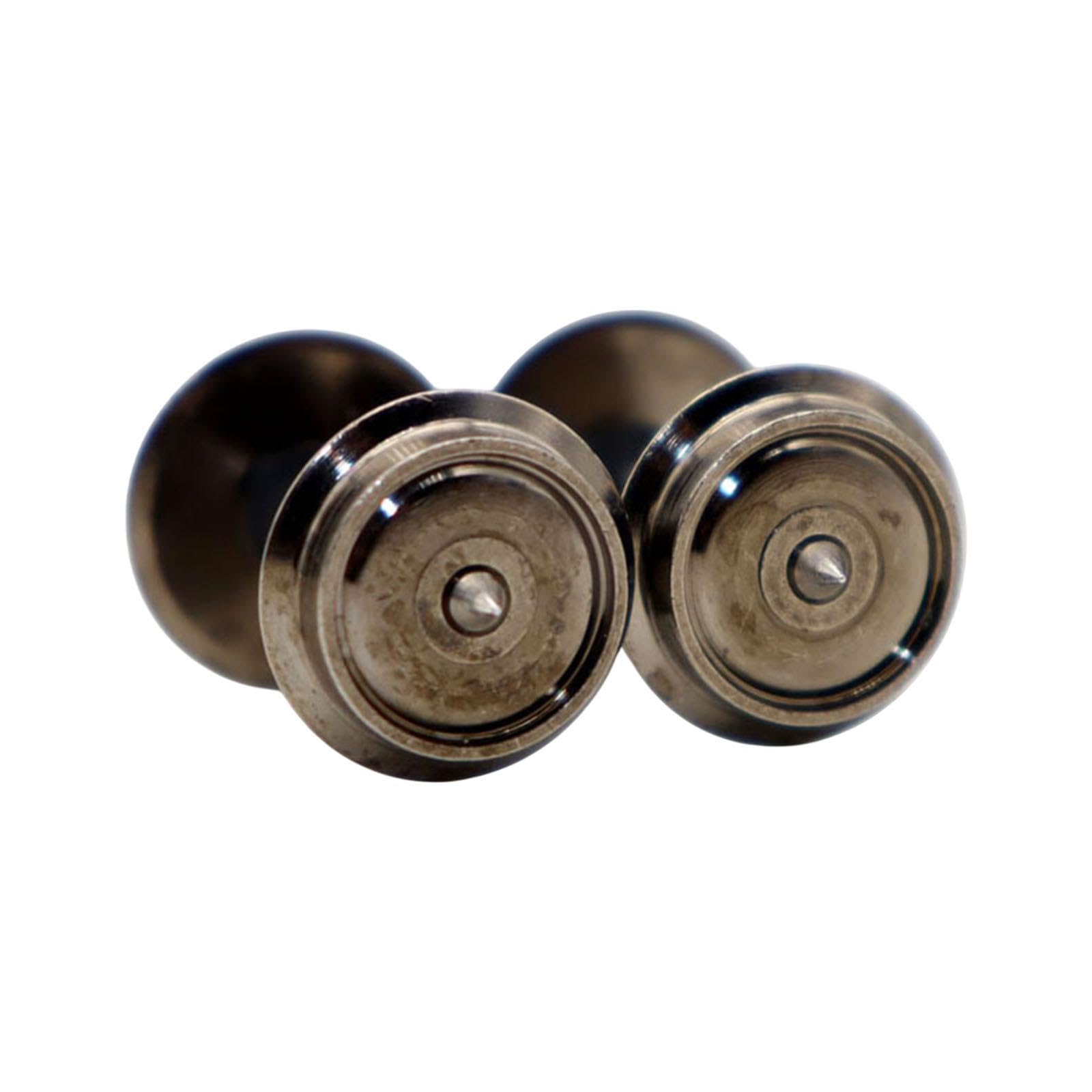 Luwecf Lot De 2 Roues Métalliques Pour Train DC - Modification Professionnelle - Roue à échelle HO - Accessoire De Train Pour Bricolage 1/87