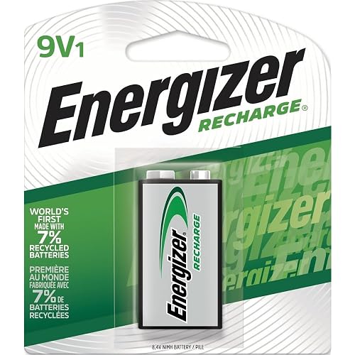 Energizer Recharge Universal Rechargeable 9V Batteries, 1 Pack