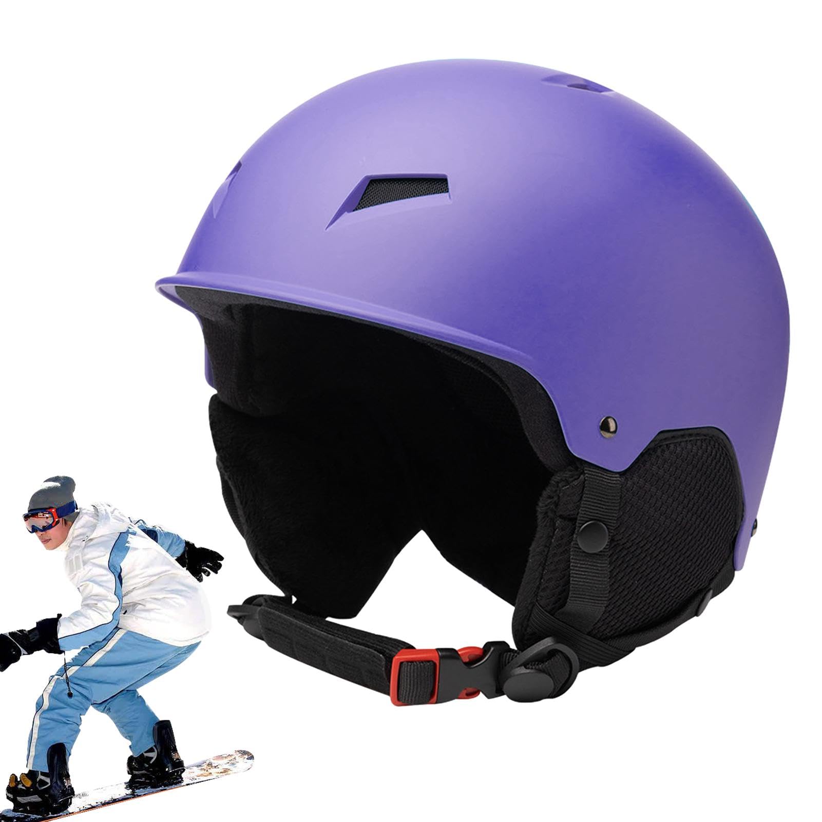 Teksome Cappello di sicurezza per lo sci, Cappello di sicurezza per lo | snowboard, Cappello rigido con protezione regolabile Cappello di sicurezza per snowboard, Cappello di sicurezza multiuso