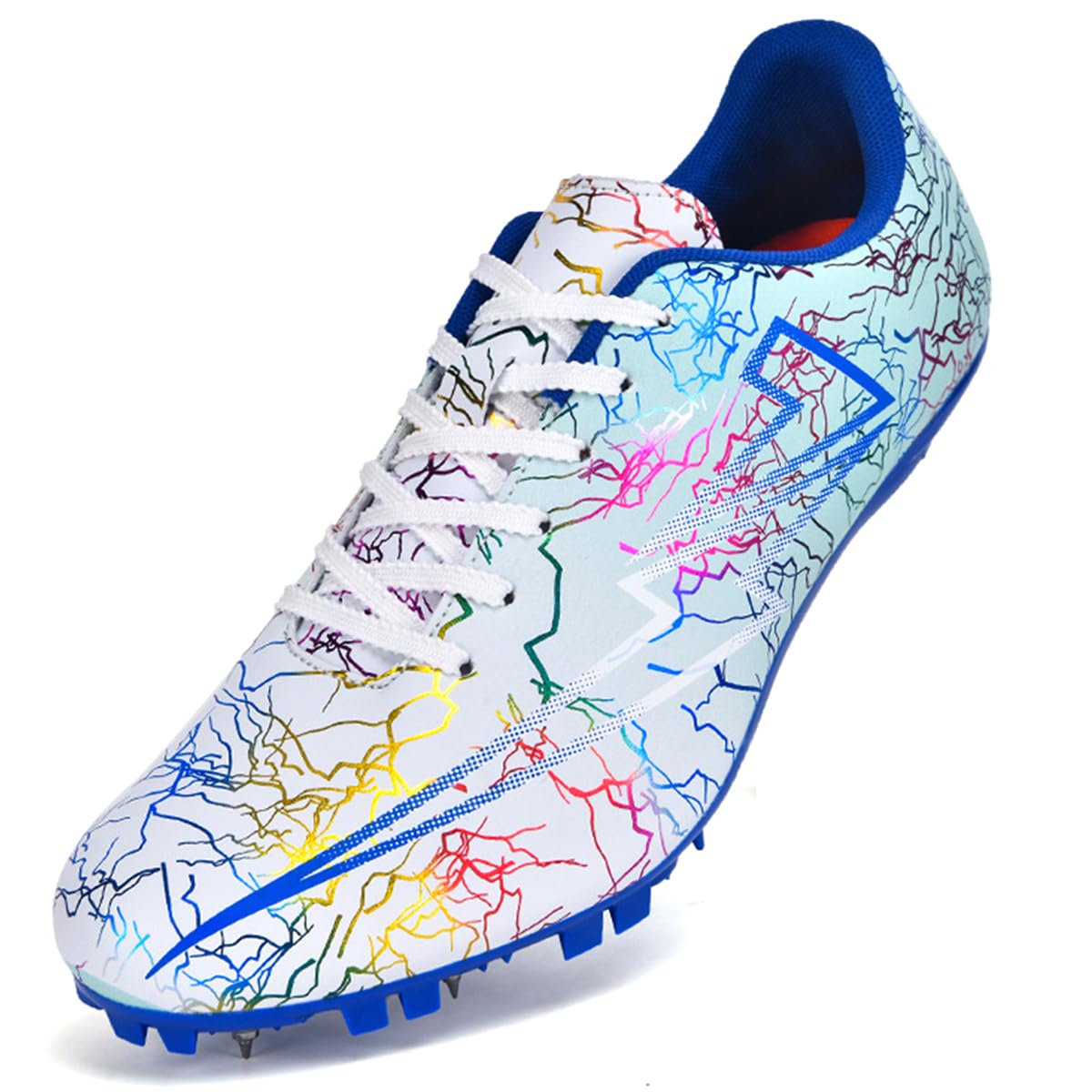 Zapatillas De Atletismo con Clavos para Hombres Y Mujeres con 8 Clavos para Carreras De Velocidad Saltos Y Niños Y Niñas