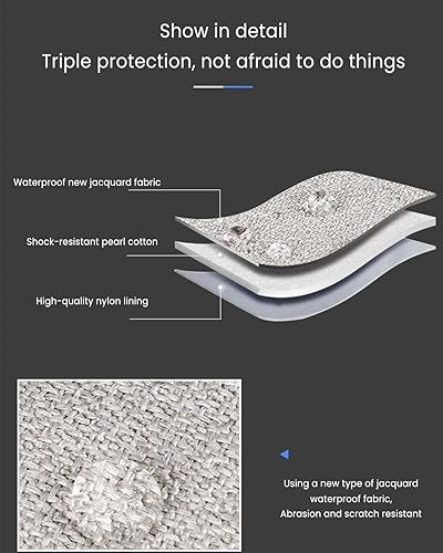 Miniatura 6 de Bolsa organizadora de cables de viaje, bolsa de almacenamiento portátil para cables, cargadores, auriculares, teléfonos y accesorios, diseño de