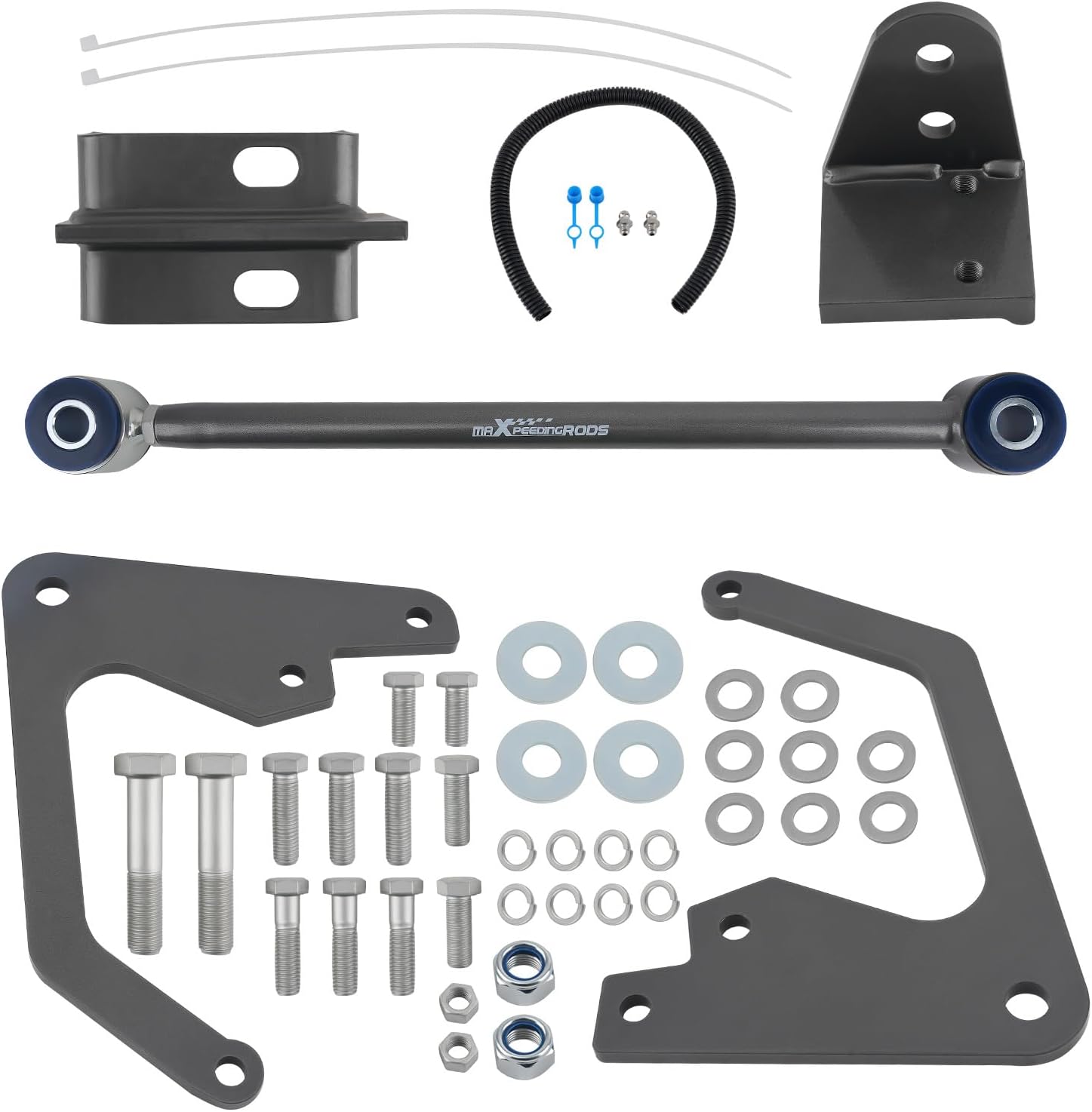 maXpeedingrods Adjustable Rear Track Bar for Ford F53 V10 20-22K GVWR up to 2020, Ford F53 V8 16-22K GVWR 2021+, Kodiak C4500/5500 18-22k GVWR, Gray