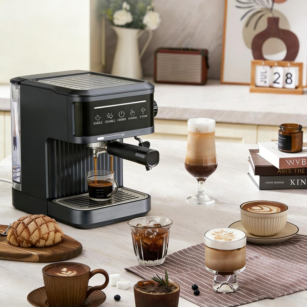 Espresso Machine 20 Bar, Professional Coffee Machine Espresso with Milk Frother Touchscreen for Home Barista Latte,Cappuccino,Americanos