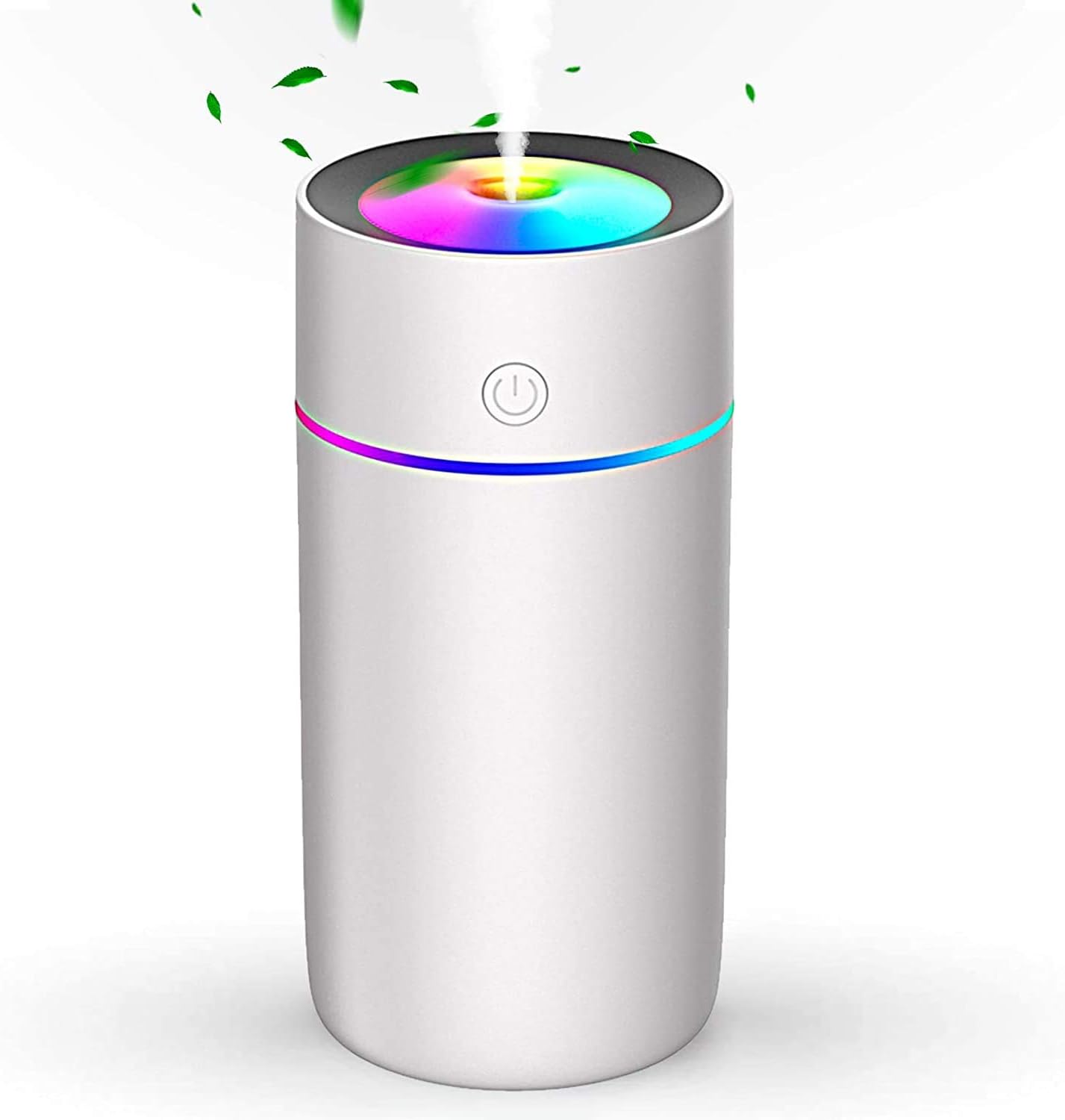 StillCool USB Humidifier, 320ml Mini Portable Humidifier, Whisper Quiet Air Humidifier with 7-Color LED Night Light, Auto-Off, Ultra-Quiet, Suitable for Home, Office, Baby Room, Car